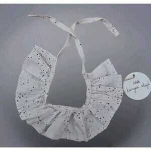 KONGES SLOJD Beige Star Ruffle Collar Baby Girl‎ Etoille NWT - N4
